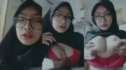 NADIRA Tobrut Hijab Hitam BH Merah Video by Eporner