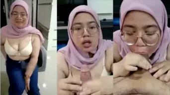 Cewe Hijab Isep Batang Om-om Viral Video by AVTub