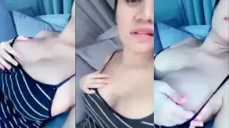 Alondra Rebahan sambil Remas Nenen Uting Nongol Video by Kompoz