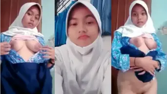 Viral Daun Masih Muda SM_P Tiktoker Hijab Part1 Video by AVTub