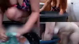 Bokep Ngentot Pembantu dari Belakang Pas Lagi Nyuci Video by YouJizz