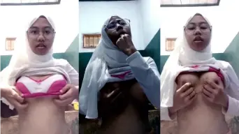 Fiyah Hijaber Remas Toket Bulat Video by Indo18